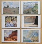 Pocztówki z obrazami, impresjonizm, Monet, Renoir, stan idealny
