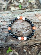 Męska bransoletka z Jadeitem i Agatem 