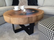 Stolik kawowy drewno dąb monolit GO22