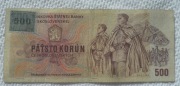 Czechy Republika CZK 500 koron korun 1973 1993 P# 2 Ze znaczkiem