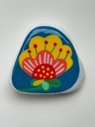 Kawiaty, magnes na lodówkę, malowany kamien