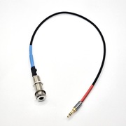 Przejściówka Jack 3.5 mm stereo – Jack 6.3 mm stereo Neutrik 40 cm