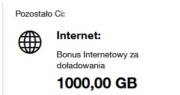 Pakiet danych 1000GB internet mobilny bez doładowań