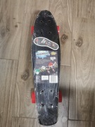 Deskorolka Fiszka czarna, czerwone kółka Nowa POJM170504