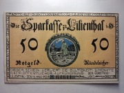 notgeld Lilienthal, pieniądz zastępczy, 50 Pf, 15 Mai 1921