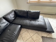 Narożnik skórzany czarny
