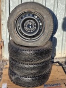 koła 14x5,5 4x114,3 ET46 Felgi 175/65r14 opony zimowe 6,8mm