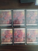 Mountain Full Art Outlaws of thunder junction MTG 3x foil 3x zwykły