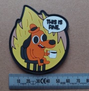 Naszywka Morale Patch-  THIS IS FINE ... (rzep)