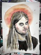 Varg Vikernes Burzum portret akwarela 
