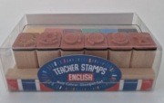 Pieczątki motywacyjne dla nauczyciela Angielski English 6 szt.