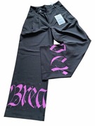 Spodnie damskie klasyczne z napisami