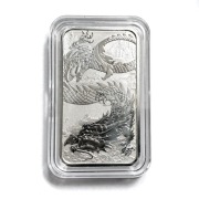 Sztabko Moneta DRAGON 1 uncja srebra 2023 Smok PM Rectangular Perth Mint
