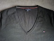 Tommy Hilfiger damski sweterek NOWY CZARNY klasyk rozm XL