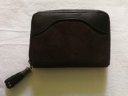 Tchibo portfel damski brązowy duży 11x15 cm