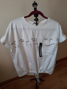 Biała bluzka z kieszonką roz.uniwersalny 