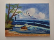 Obraz 40x30 Selfie z wisielcem