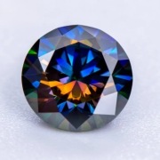 Diament Moissanit Tęczowy BRILANT 6,5mm- 1CT VVS1-D