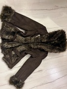 Laguna nowy z metką płaszcz kurtka brązowa sztuczne futro, rozm. L