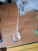 Szklana łyżka chochla do zupy Krosno nowa