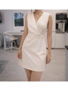 Nowa sukienka Mango r XS kremowa