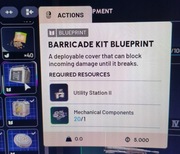 Zestaw Barykadowy Barricade Kit SCHEMAT ARC RAIDERS PC/PS/XBOX