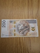 Banknot 200 zł numery seryjne unikatowe