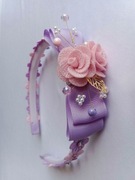 Opaska na głowę. Kolor:  fioletowy