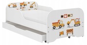Łóżko dziecięce 160x80+szuflada+MATERAC Pianka Kokos-Gryka STAN BDB