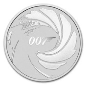 srebrna moneta James Bond 007 1 uncja srebra 2020