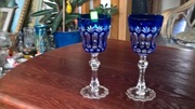 Wspaniałe kryształowe kielichy kobalt Peil & Putzler? (1218)
