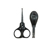 Zestaw pielęgnacyjny dla niemowląt 2w1 Nożyczki i Cążki Black