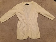 Sweter biały dziewczecy