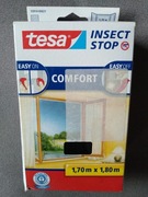 Moskitiera okienna na rzep Tesa Comfort 1,7x1,8m czarna
