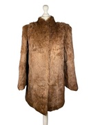 Naturalne futro z królików, jasny orzechowy brąz, M (38)