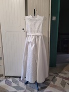 Sukienka na komunię 140-146 koronka alba