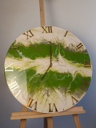Zegar handmade z żywicy epoksydowej 