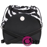 Czarny organizer worek do Obag MOON LIGHT zebra zeberka biały komin OMAY