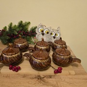 Zestaw 6 kokilków ceramicznych