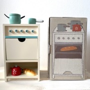 Kuchenka drewniana zabawka Maileg kuchnia zabawkowa