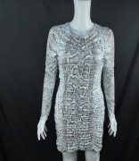 Missguided Petite sukienka mini wężowy wzór EU 40