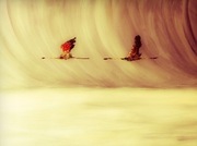 Print obrazu "Granica między morzem"z sygnaturą i certyfikatem 