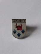 Herb gmina Turek przypinka pin odznaka wpinka