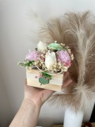 Bukiet flowerbox kwiaty sojowe