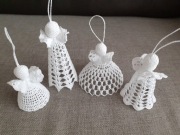 ANIOŁKI SZYDEŁKOWE RĘCZNIE ROBIONE 4 szt (2)