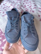 Converse 37 skóra zamsz niebieskie denim 