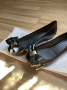 Śliczne nowe balerinki Melissa oryginalne z kokardką z dust bagiem 