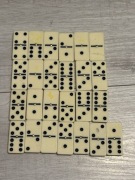 Stara gra Domino kostki Z nitem metalowym 25 szt.