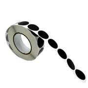 Czarne zaklejki nalepki zalepki do tarcz strzeleckie 1000 szt rolka