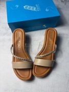 Klapki damskie Italian Shoemakers Madge r. 42 US 11 Taupe Made in Italy